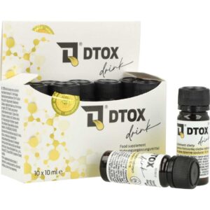 DTOX Drink ampułka 10 ml i pudełko – skuteczne oczyszczanie jamy ustnej