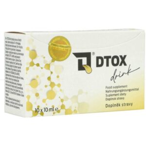 DTOX Drink BOX 10x10 ml – opakowanie zbiorcze suplementu na metabolity ze śliny