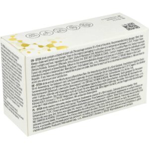 Skład suplementu DTOX Drink BOX na opakowaniu – 100% naturalne ekstrakty roślinne