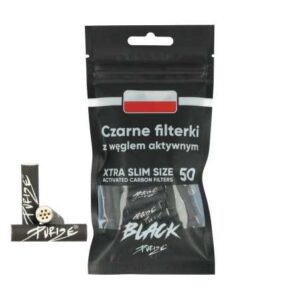 Filterki węglowe Purize BLACK XTRA Slim śr. 6 mm 50 szt.