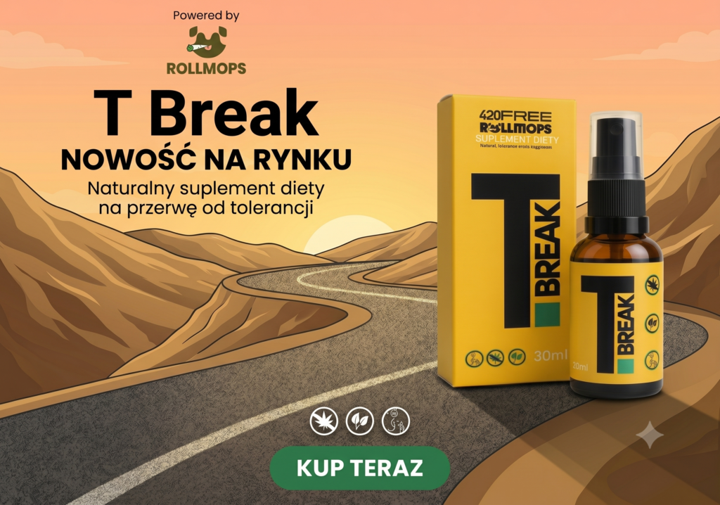 Suplement T-BREAK 420FREE x ROLLMOPS na detoks od marihuany.